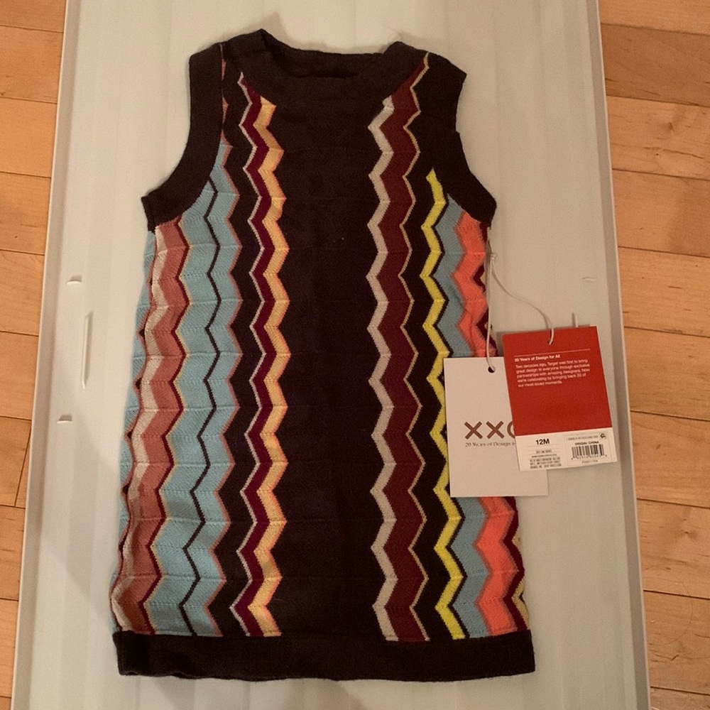Missoni x Target for baby knit intarsia shell dress